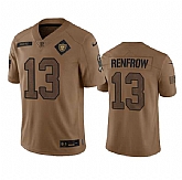 Men's Las Vegas Raiders #13 Hunter Renfrow 2023 Brown Salute To Service Limited Football Stitched Jersey Dyin